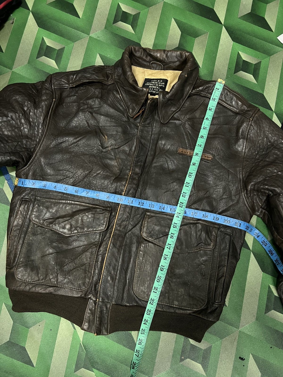 Avirex 80s Type A-2 pin-up Leather Jacket Size US S / EU 44-46 / 1 - 17 Thumbnail
