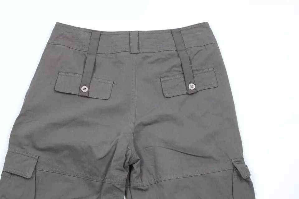 Vintage Vintage 90s Streetwear Baggy Strap Goth Cargo Pants Gray Size 29" - 12 Thumbnail