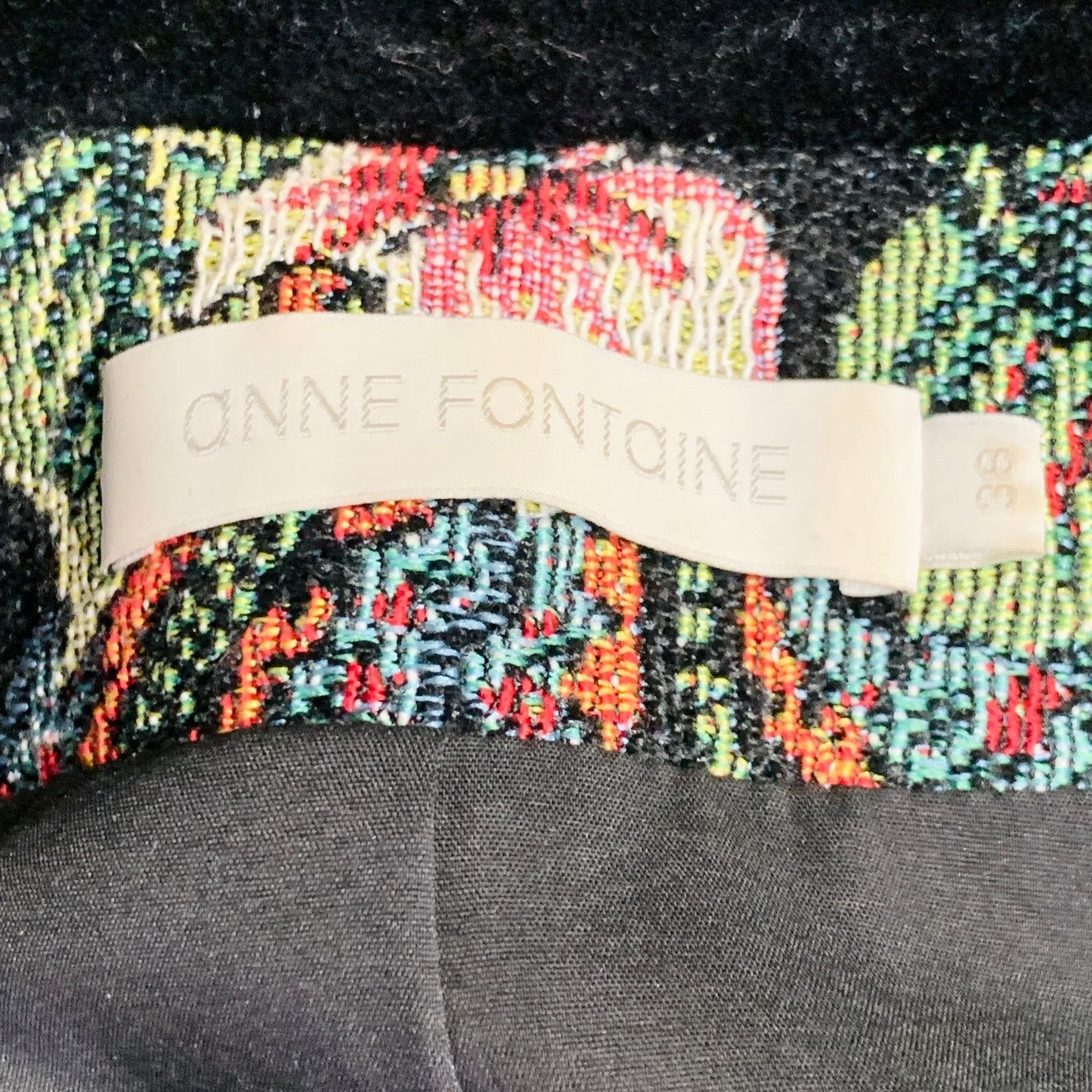 Other 4 Saskia Black Multi-Color Jacquard Jacket Blazer Size S / US 4 / IT 40 - 7 Thumbnail