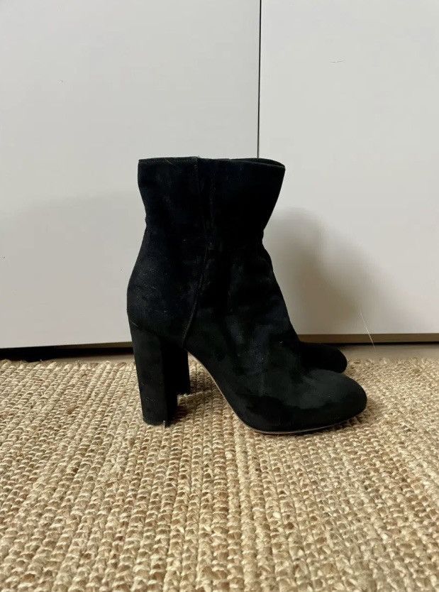 Chloe Chloé suede heeled leather boots 35.5 black Size US 4.5 / IT 34.5 - 3 Thumbnail