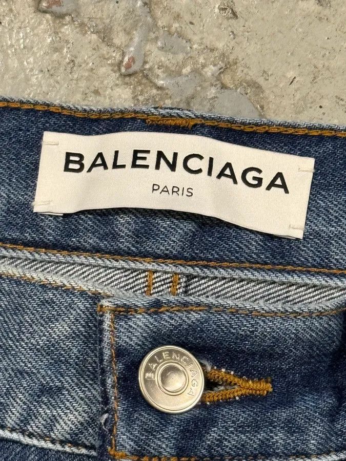 Balenciaga × Designer × Vintage SS2017 Balenciaga Blue Denim Jeans Size US 30 / EU 46 - 10 Thumbnail