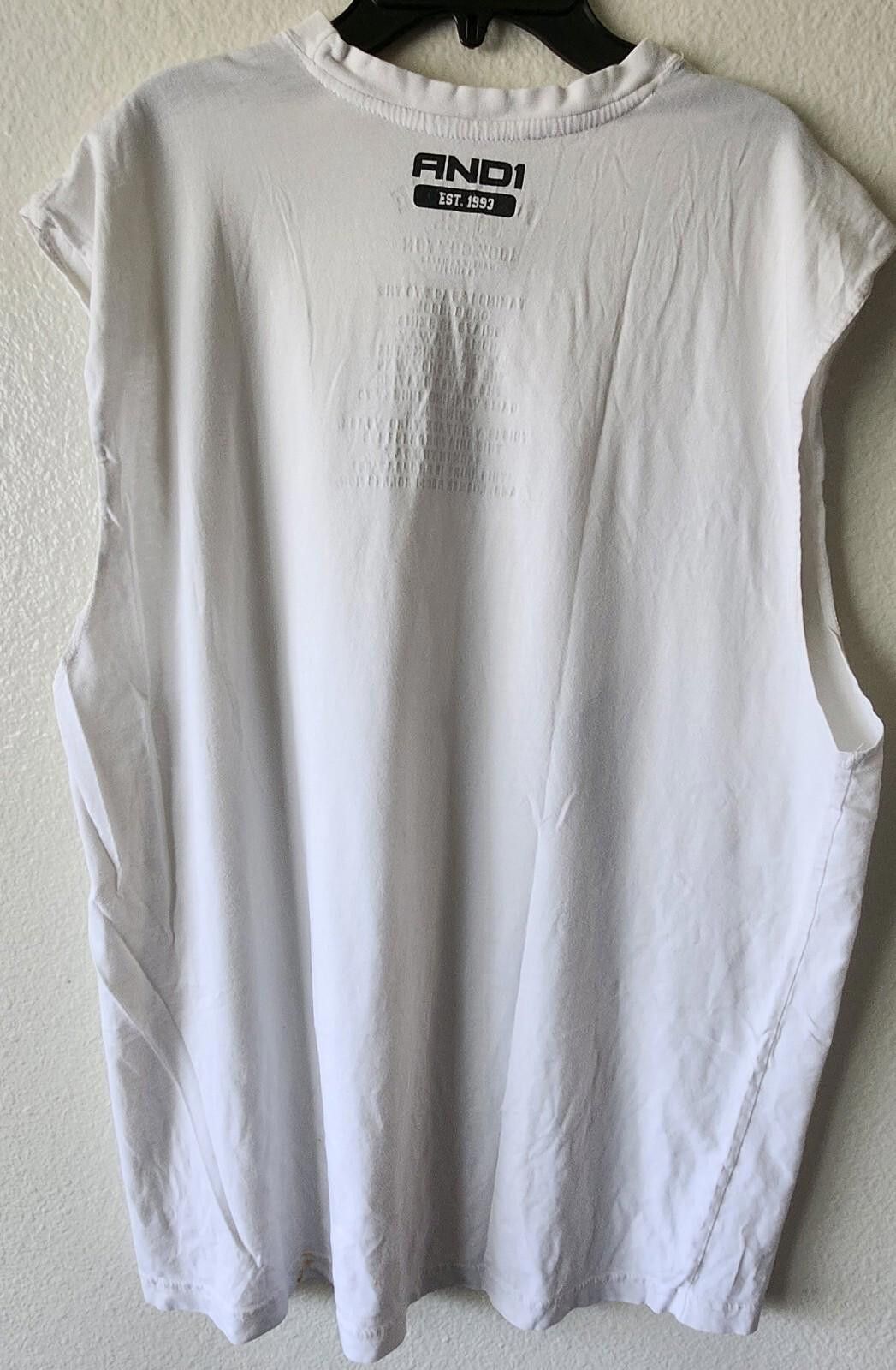 JW Anderson And 1 Vintage Y2K Streetball Logo Sleeveless White Shirt Size US XL / EU 56 / 4 - 3 Thumbnail