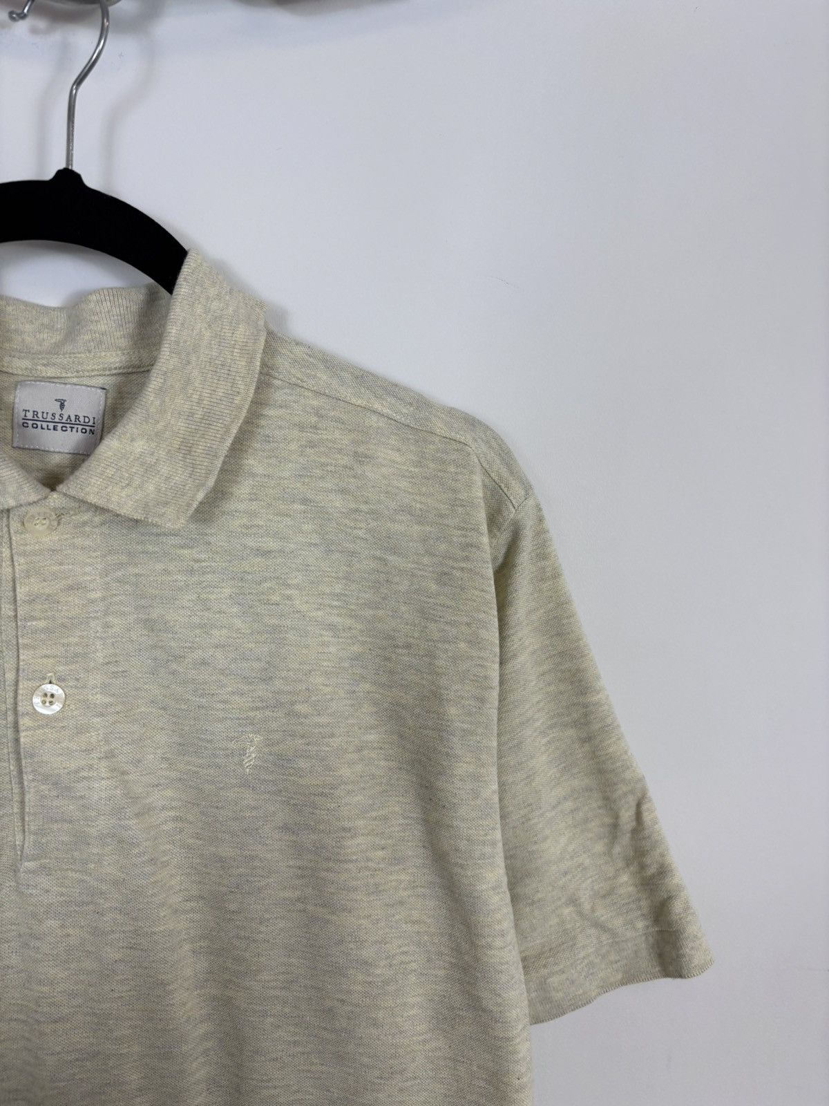 Trussardi Trussardi Collection Vintage Men’s Sand Beige Polo Shirt Size US L / EU 52-54 / 3 - 5 Thumbnail