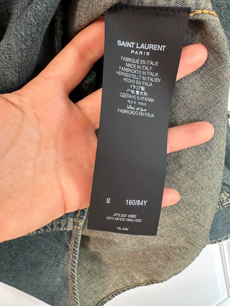 Saint Laurent Paris Saint Laurent Paris denim shirt Nextarrow-2505 Size S / US 4 / IT 40 - 4 Thumbnail