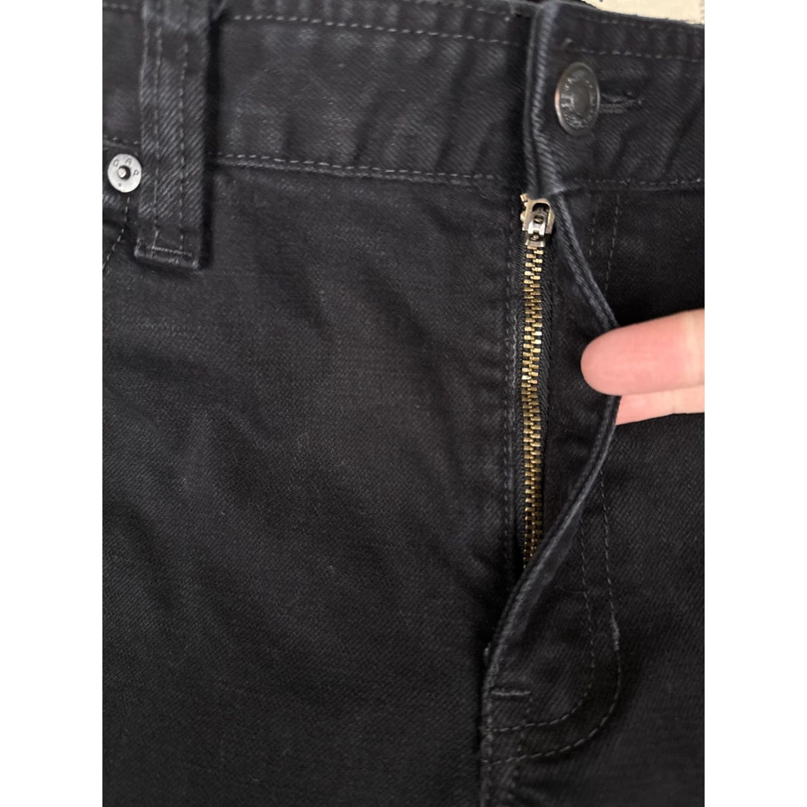 Gap VINTAGE Gap Jeans Womens 5-Pocket Boot Cut Denim Black 29x30 Regular Mid 1969 Gap Size 29" - 5 Thumbnail