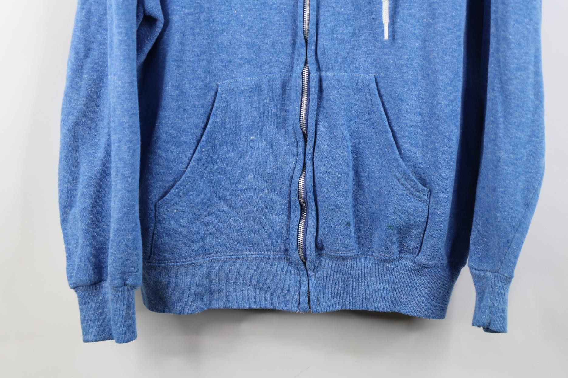 Vintage Vintage 70s Streetwear Full Zip Hoodie Sweatshirt Blue USA Size US M / EU 48-50 / 2 - 3 Thumbnail