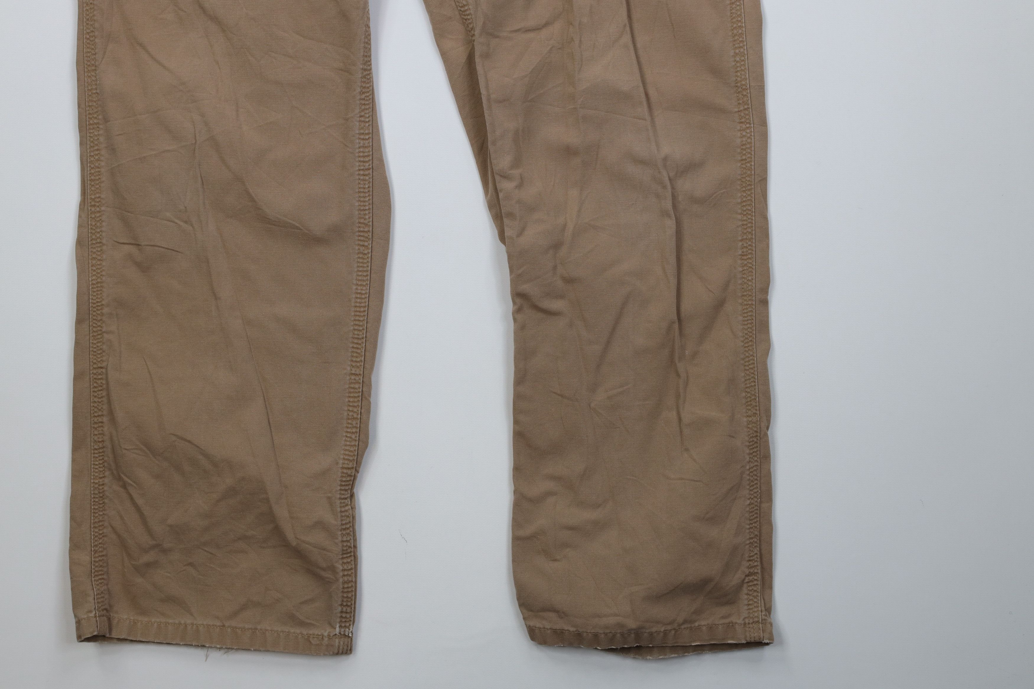 Carhartt Vintage 90s Y2K Carhartt Wide Leg Dungaree Pants Duck Brown Size US 32 / EU 48 - 5 Thumbnail