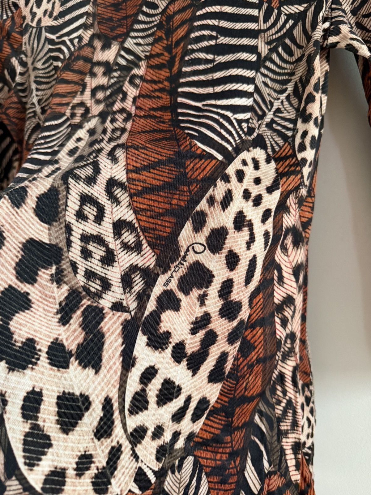 Cavalli Class Cavalli Class Animal Print Mesh Longsleeve Top Size M / US 6-8 / IT 42-44 - 7 Thumbnail