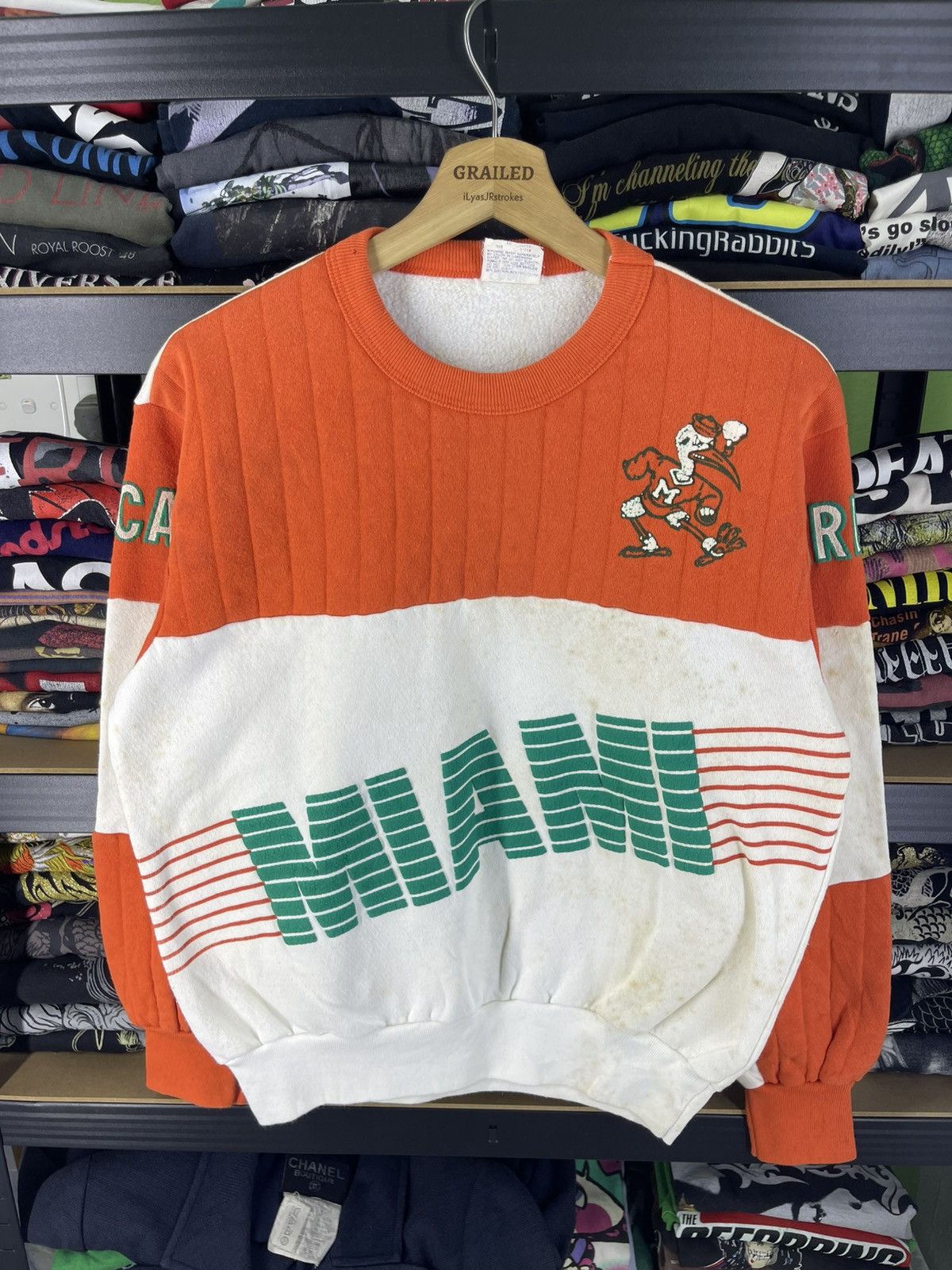 Chalk Line Vintage Miami Hurricanes Basketball Sweatshirt Size US S / EU 44-46 / 1 - 1 Thumbnail