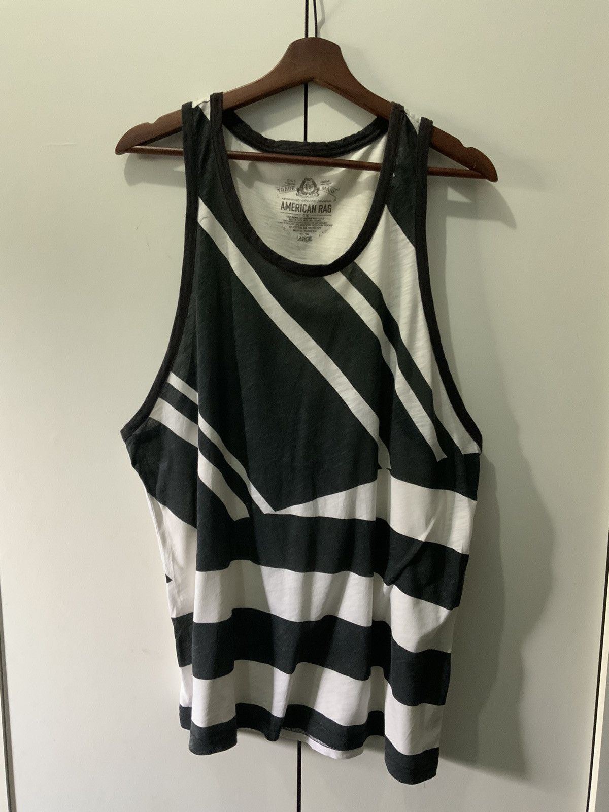 American Rag American Rag Stripe Sleeveless Tee Size US L / EU 52-54 / 3 - 1 Thumbnail