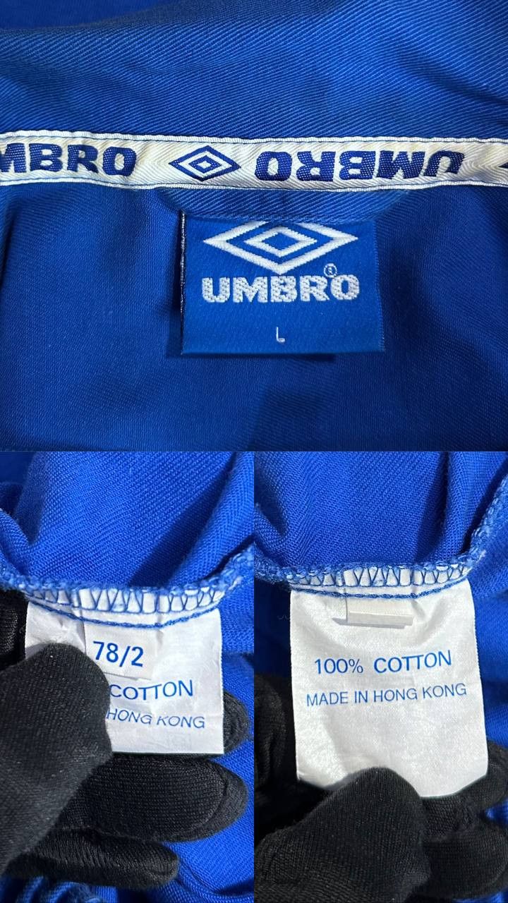 Umbro × Vintage Vintage UMBRO Pro Training pullover drill top long slv polo Size US L / EU 52-54 / 3 - 13 Thumbnail