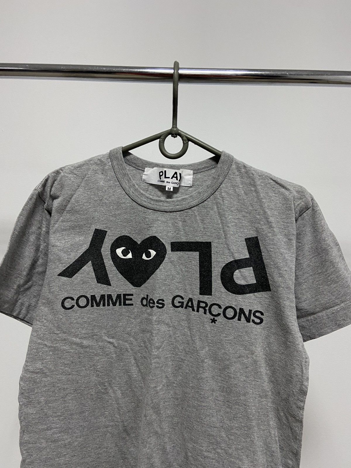 Comme des Garcons PLAY × Japanese Brand × Vintage Play Come Des Garcons Vintage T Shirt Big Logo Size US M / EU 48-50 / 2 - 2 Thumbnail