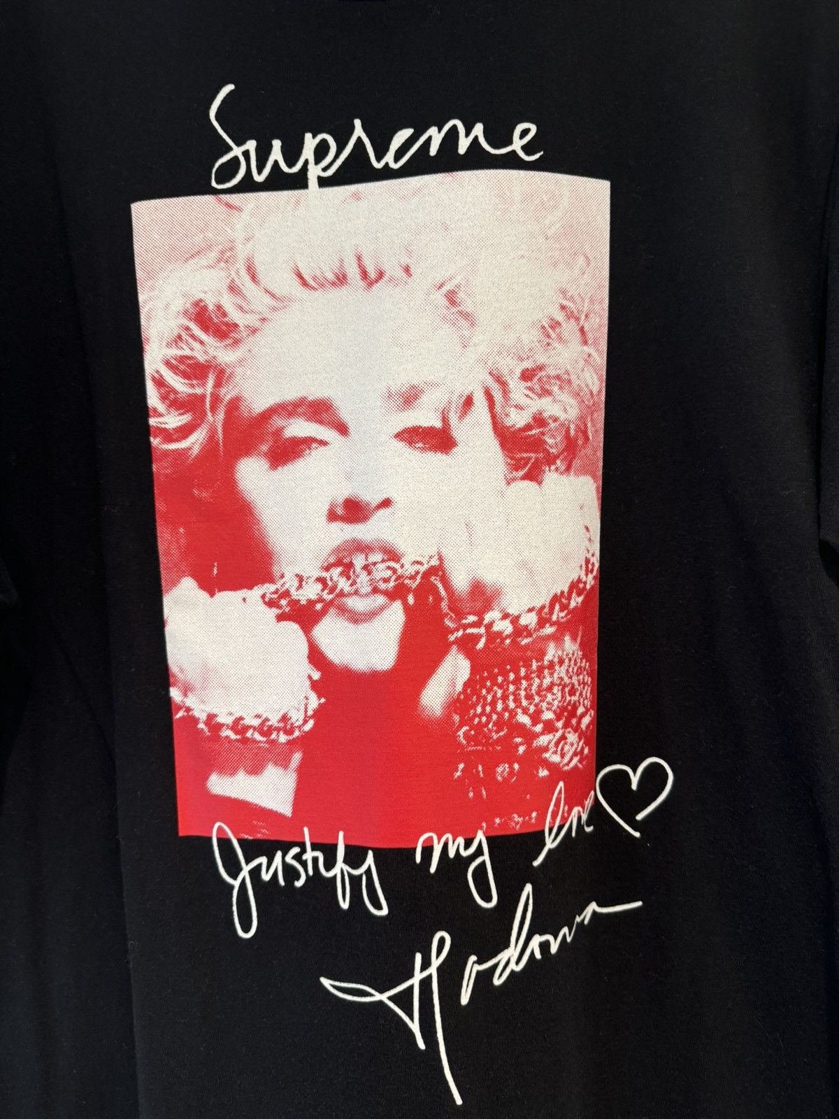 Supreme Supreme Madonna T-Shirt Black Size US L / EU 52-54 / 3 - 2 Thumbnail