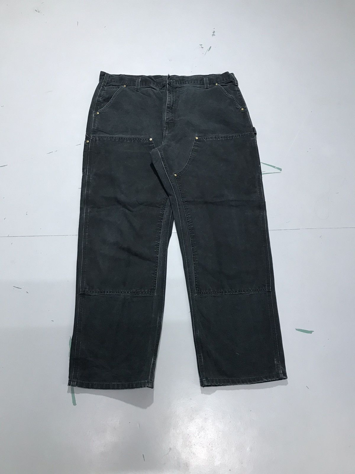 Carhartt Vintage Carhartt B01 BLK double knee workwear denim Size US 42 / EU 58 - 1 Thumbnail