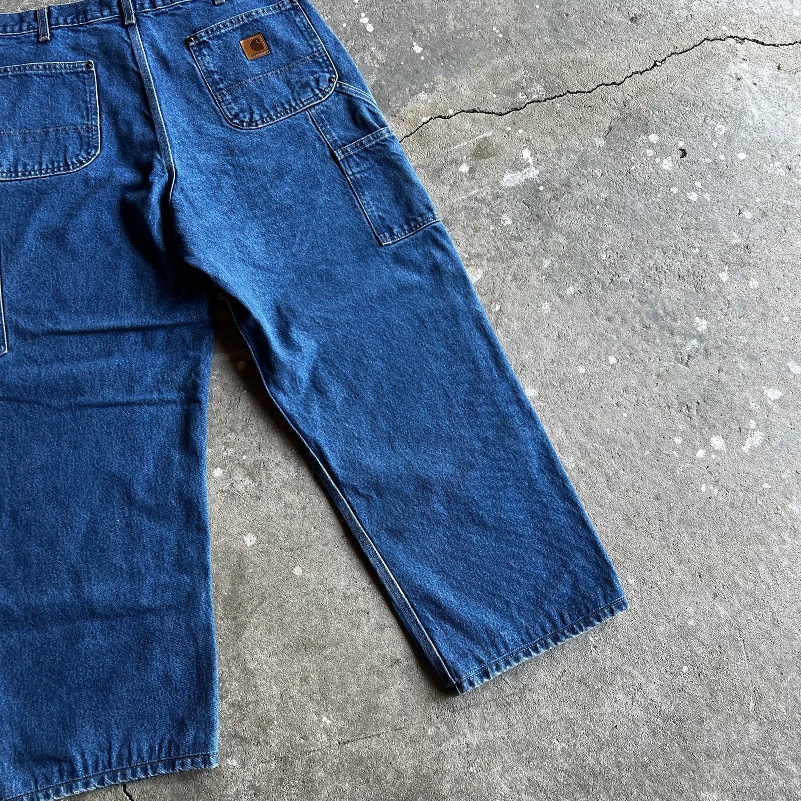 Carhartt × Vintage Carhartt denim blue jean double knee work carpenter pants Size US 35 - 6 Thumbnail