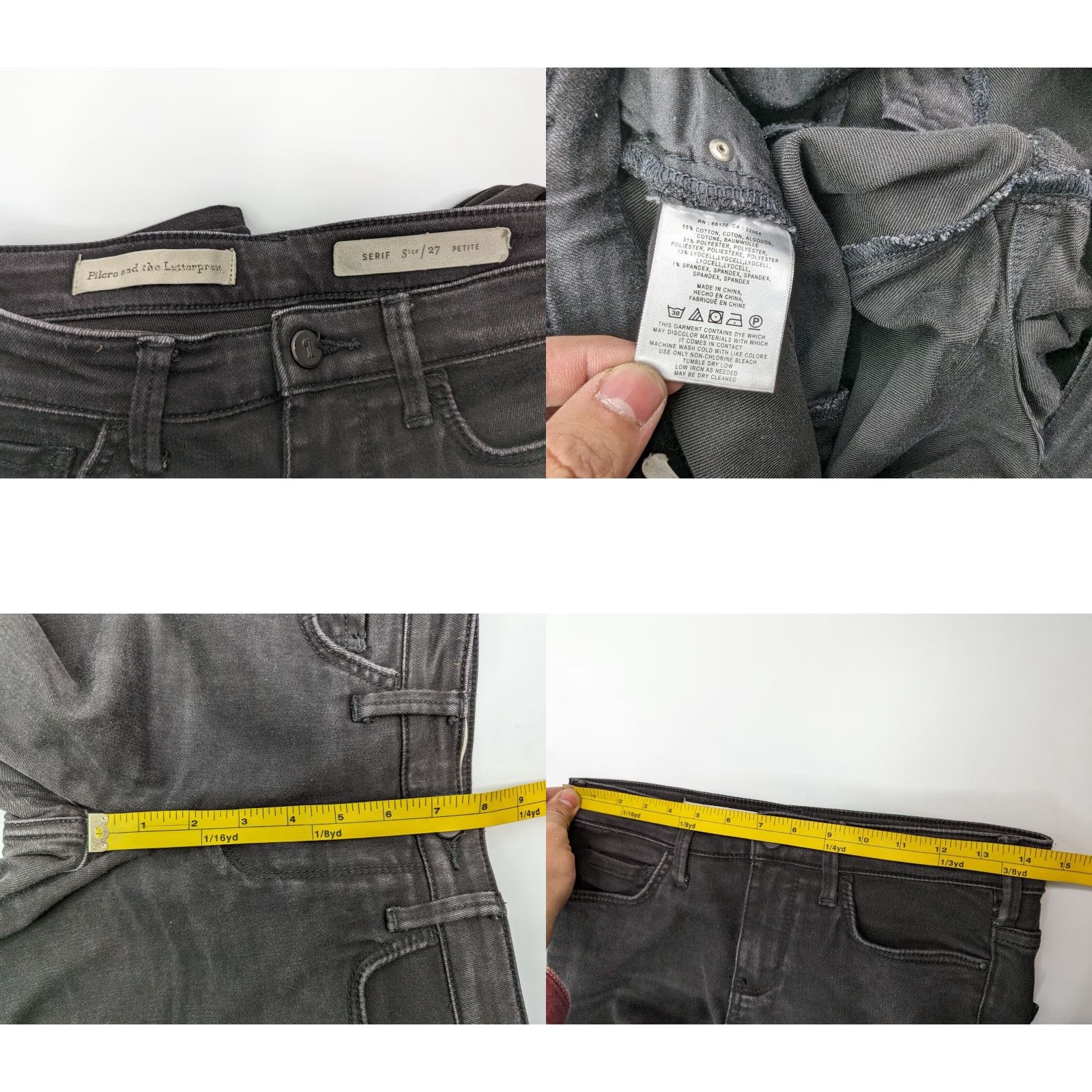 Vintage VINTAGE? (No) Anthropologie Pilcro And The Letterpress Serif Petite Jeans Women's Size 27 Size 27" / US 4 / IT 40 - 8 Thumbnail