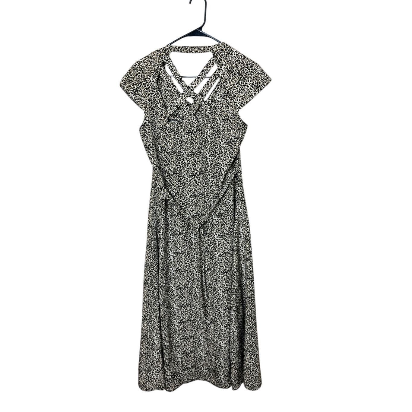 Other Vintage Y2K 90's J.B.S. Ltd Women's Dress Animal Print Strappy Back Size 8 Size M / US 6-8 / IT 42-44 - 5 Thumbnail