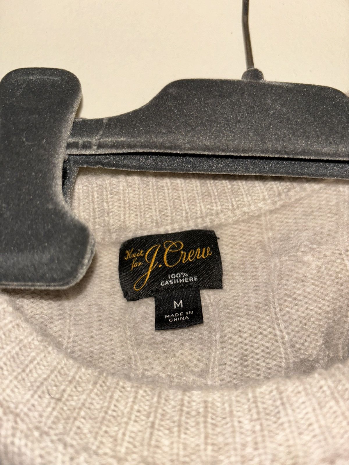 J.Crew J crew cashmere cable knit sweater beige tan white Size US M / EU 48-50 / 2 - 4 Thumbnail