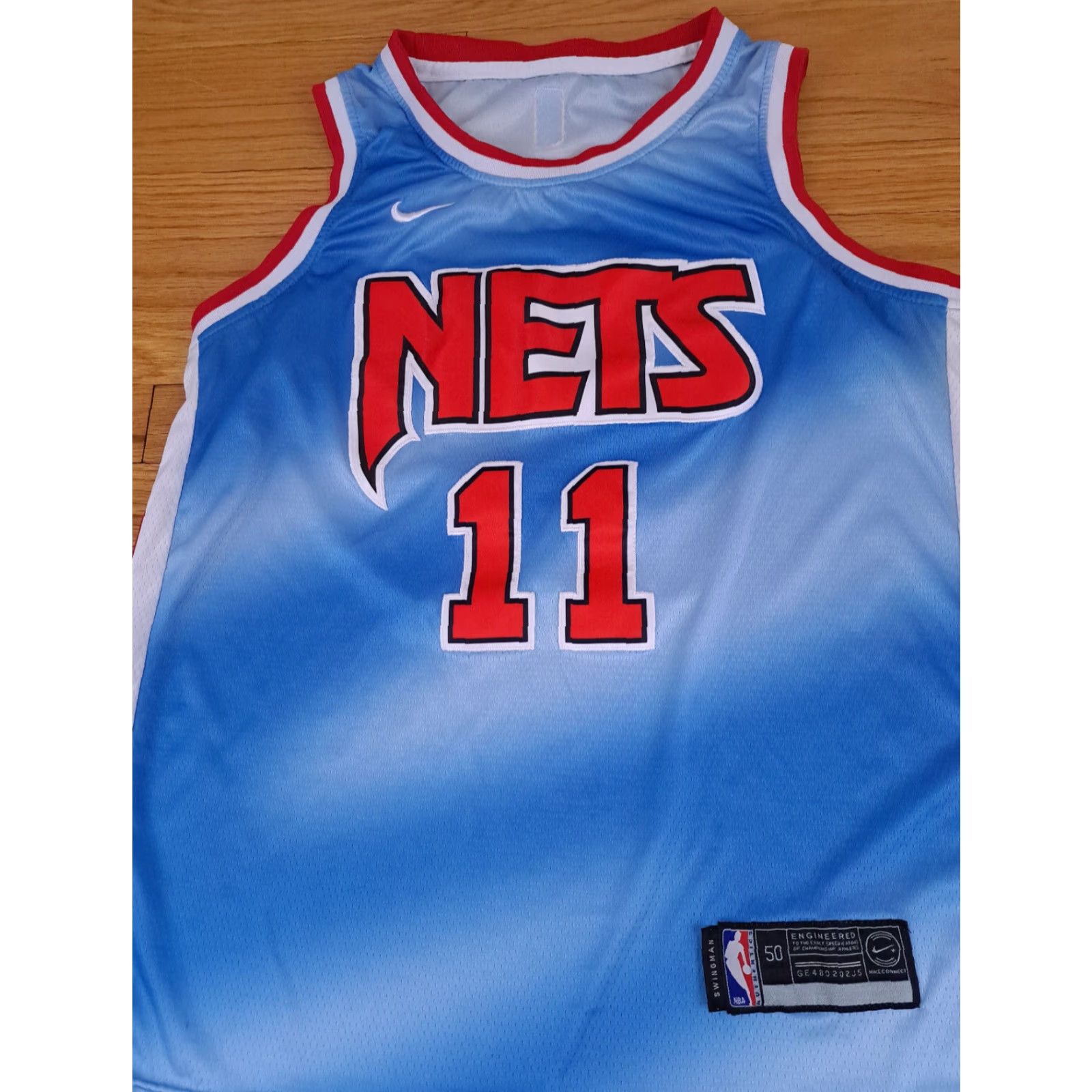 Nike Nike New York Knicks Basketball Swingman Stitched Jersey Tyrie Irving #11 L Blue EUC Sweatshirt Mens Size US L / EU 52-54 / 3 - 3 Thumbnail