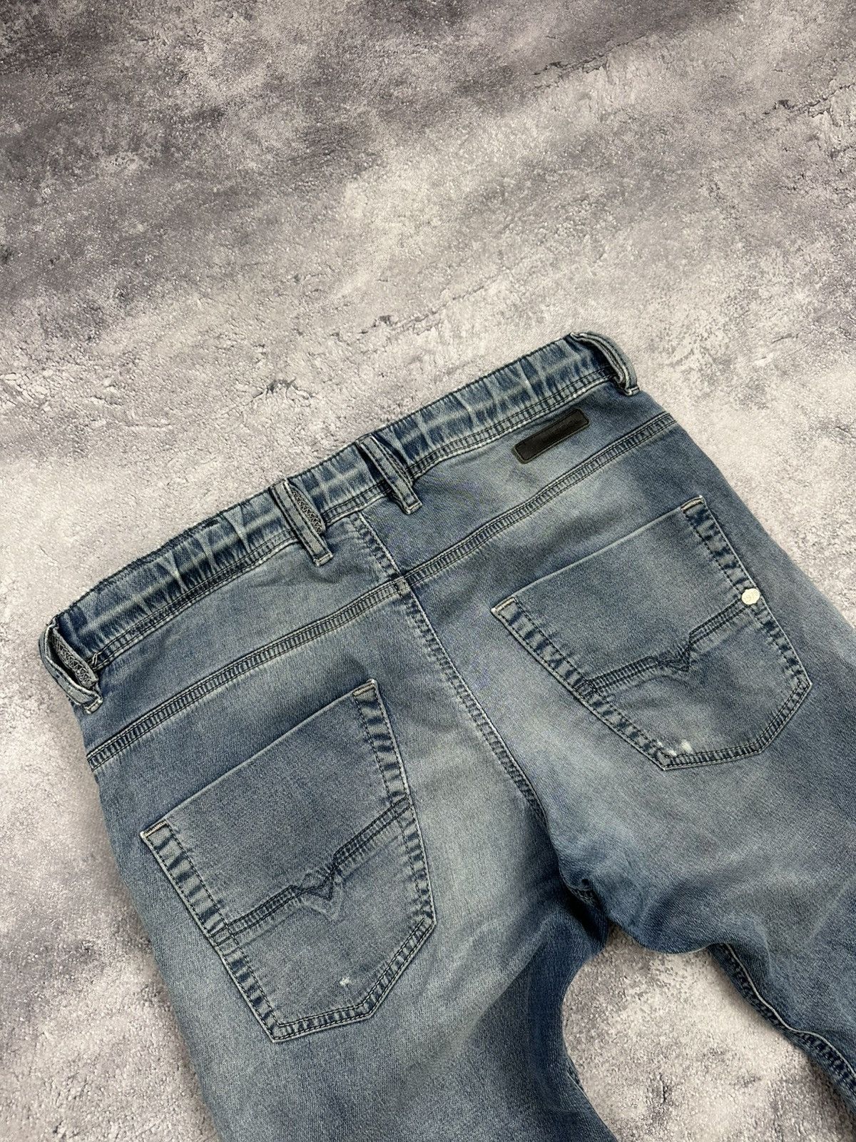 Diesel Vintage Y2K Diesel Distressed Blue Faded Krooley Joggjeans Size US 28 / EU 44 - 17 Thumbnail