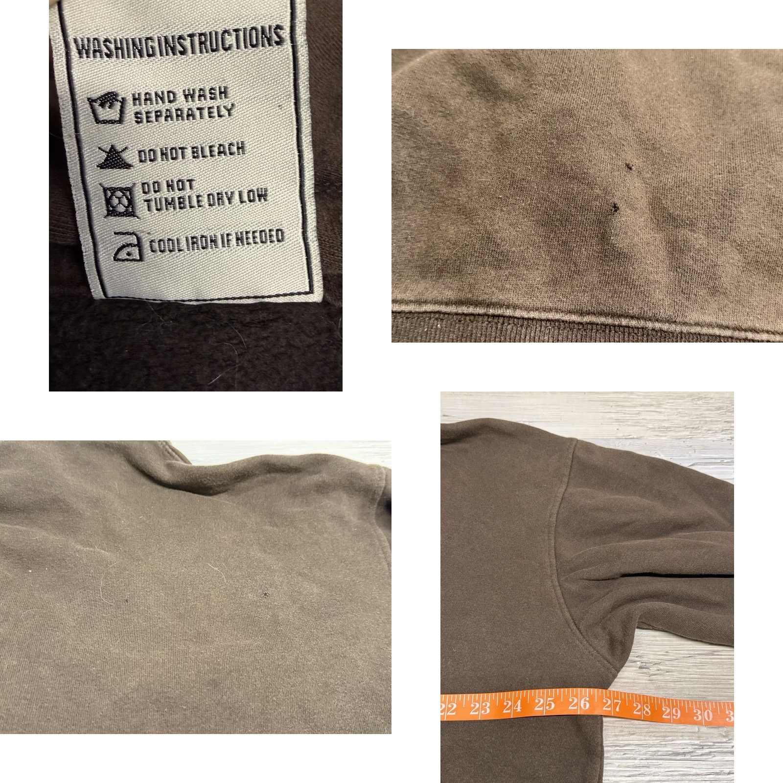 Avirex Vintage Avirex Zip Up Hoodie Embroidered Cross Studded Mens XL Brown Hooded Full Zip Jacket Size US XL / EU 56 / 4 - 9 Thumbnail