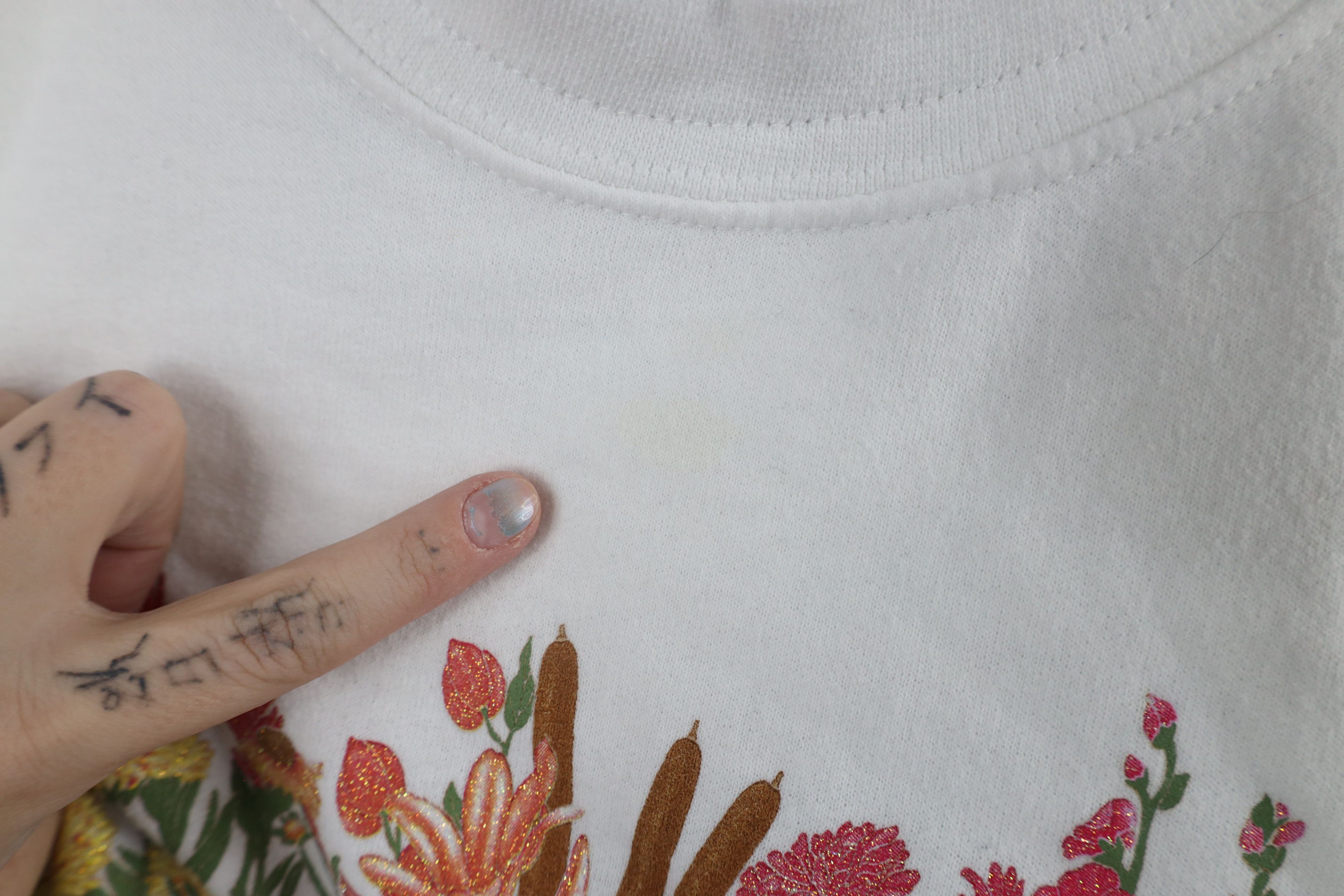 Vintage Vintage 90s Streetwear Primitive Flower Layered Sweatshirt Size XL / US 12-14 / IT 48-50 - 6 Thumbnail