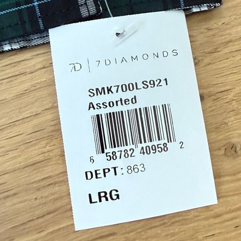 7Diamonds NWT 7 Diamonds Green Plaid Striped Cotton Button Down Shirt Size US L / EU 52-54 / 3 - 3 Thumbnail
