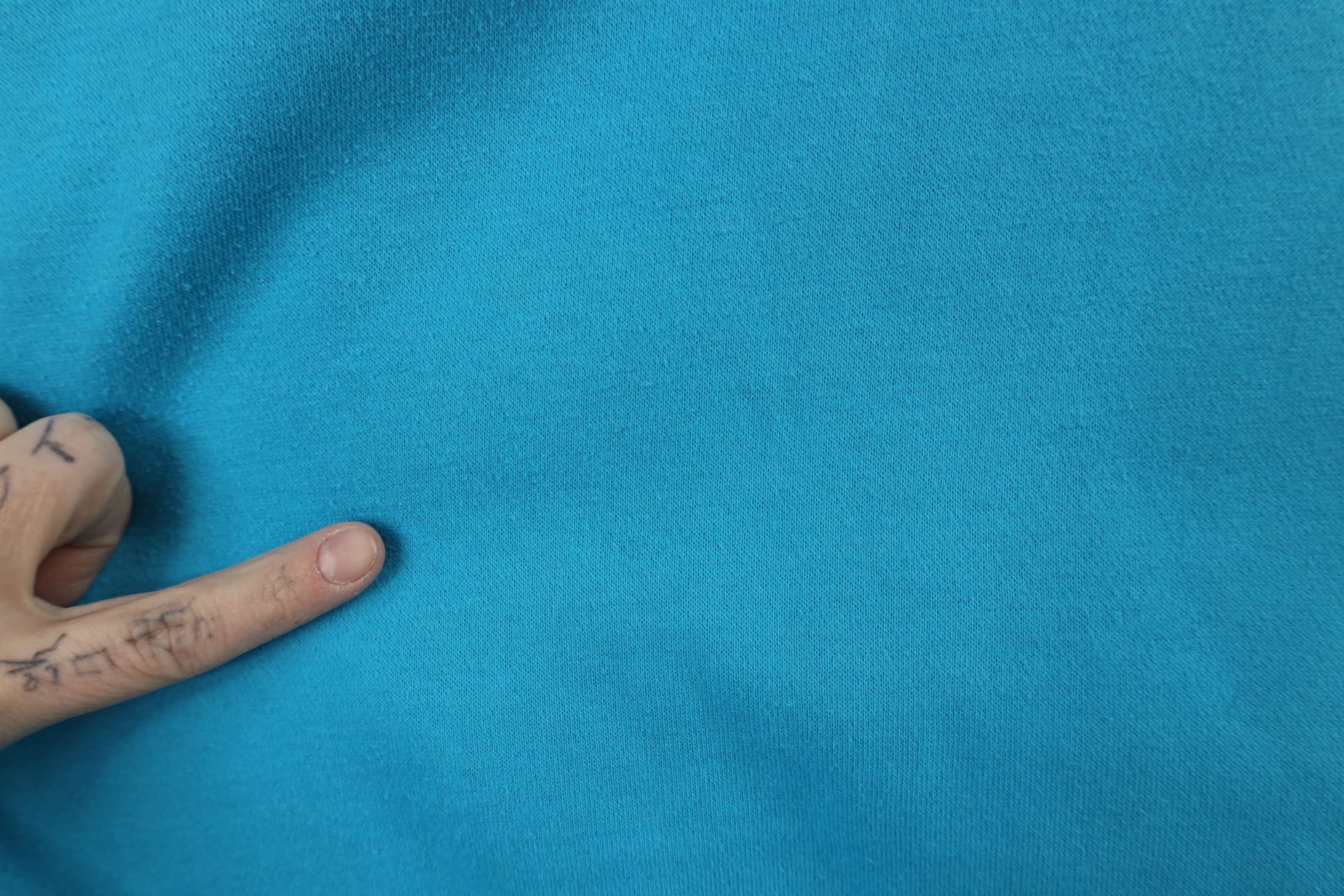 Vintage Vintage 90s Streetwear Blank Mock Neck Sweatshirt Blue Size US L / EU 52-54 / 3 - 6 Thumbnail