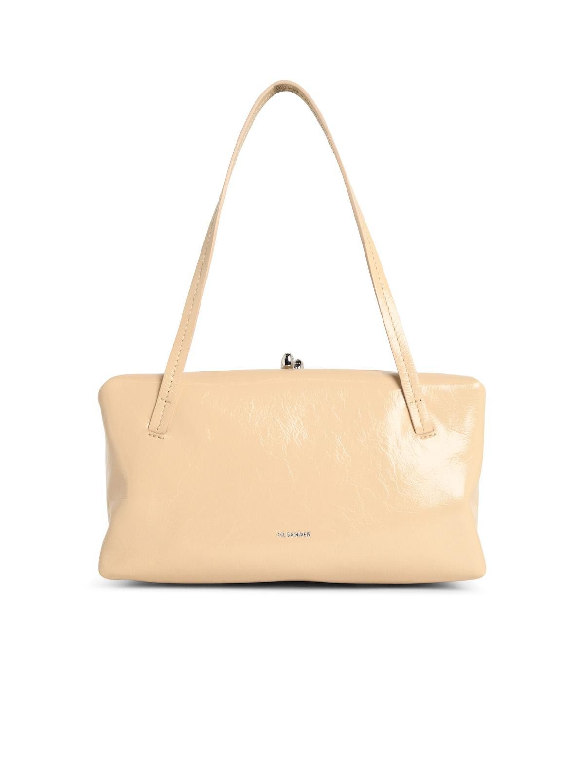 Jil Sander JIL SANDER 'Goji Pillow' Small Beige Leather Bag Size ONE SIZE - 1 Thumbnail