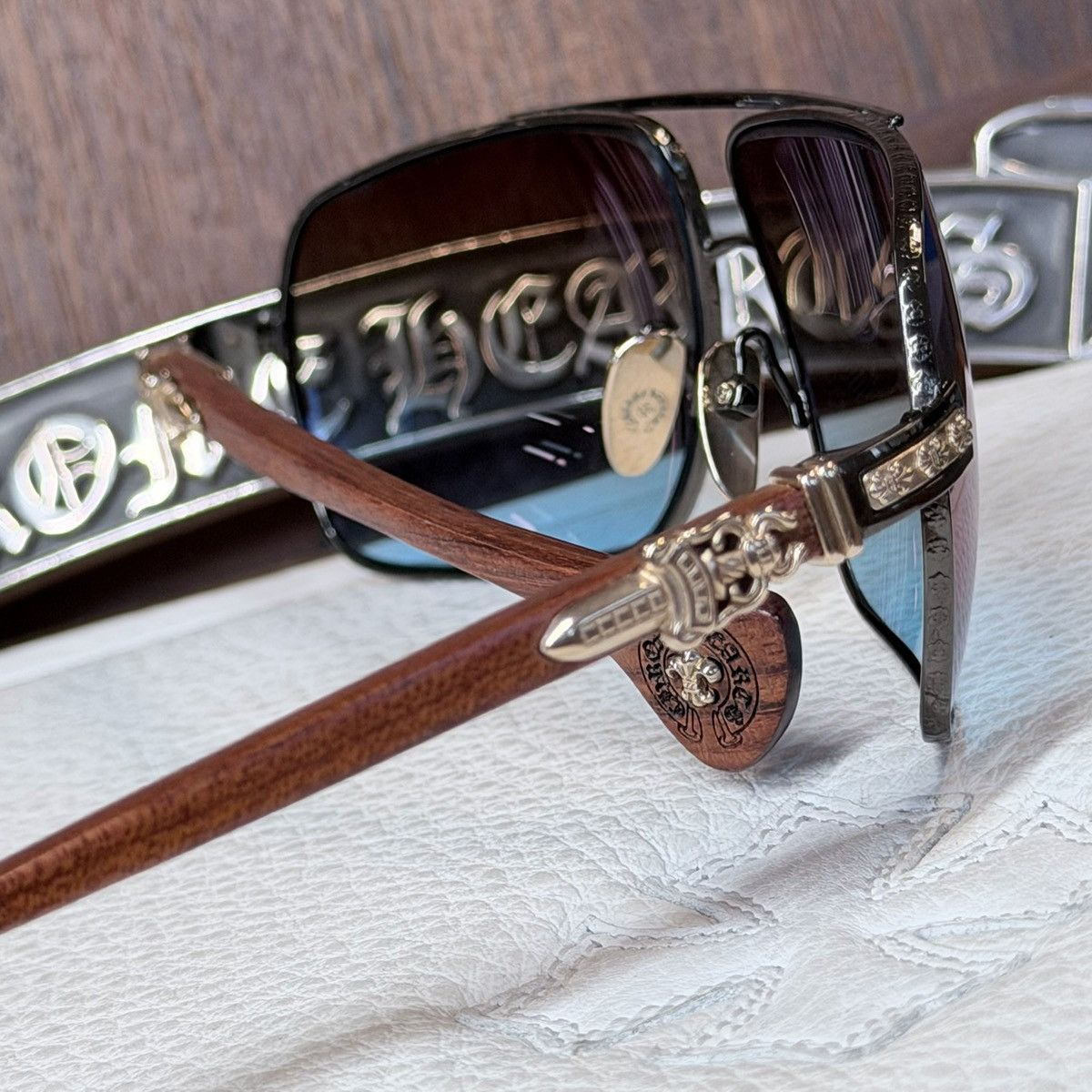 Chrome Hearts Chrome Hearts MOOREHEAD 1/1 Sunglasses Size ONE SIZE - 9 Thumbnail