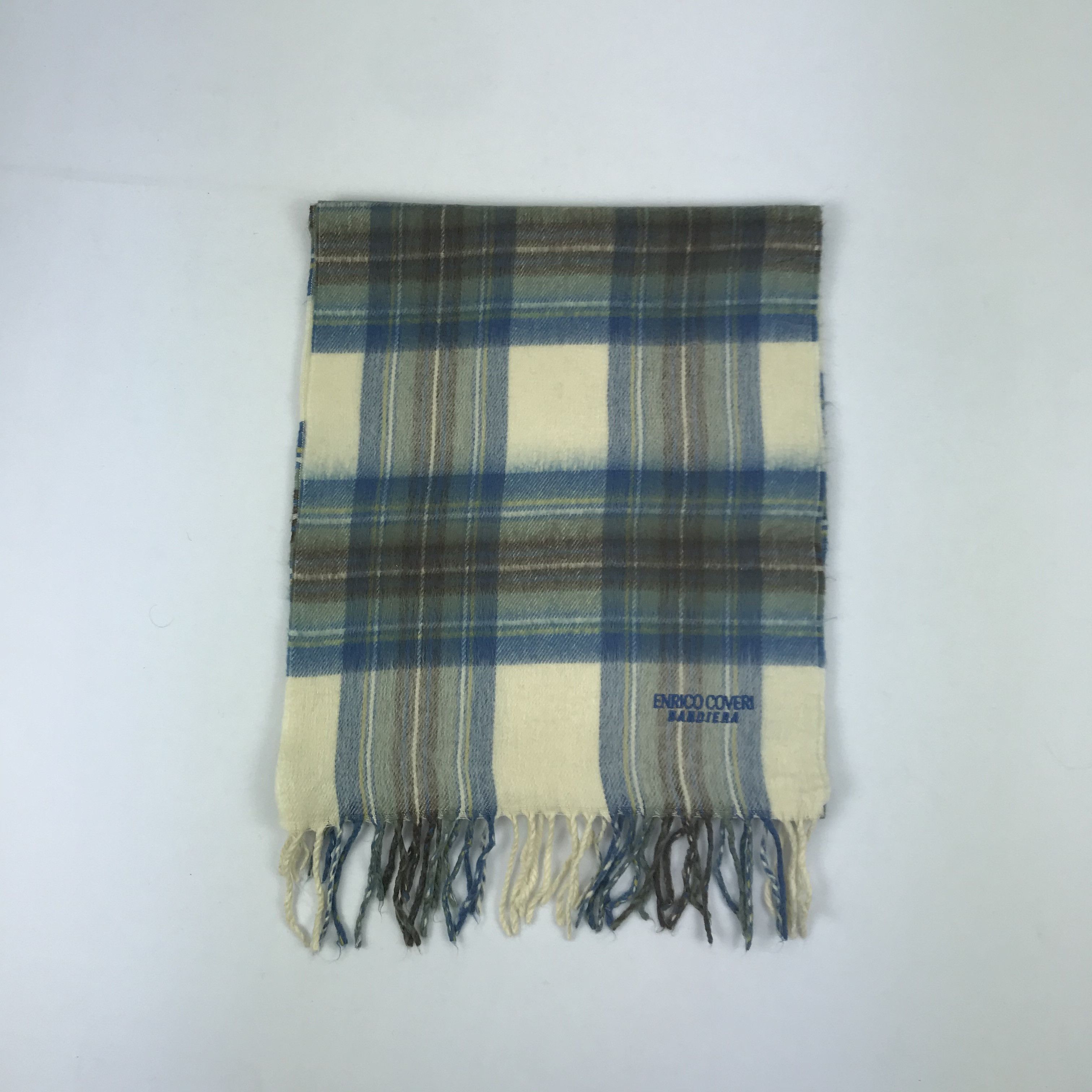 Enrico Coveri Vintage Enrico Coveri Bandiera Scarf Wool Muffler Scarves Size ONE SIZE - 2 Thumbnail