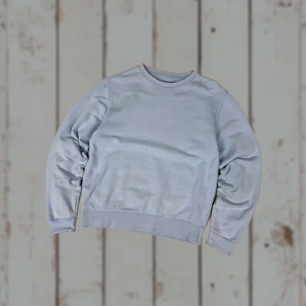 Maison Margiela Maison Margiela Sweatshirt Mens Sz M blue Logo Crew Neck Pullover Cotton Vintage: No Size US M / EU 48-50 / 2 - 1 Thumbnail