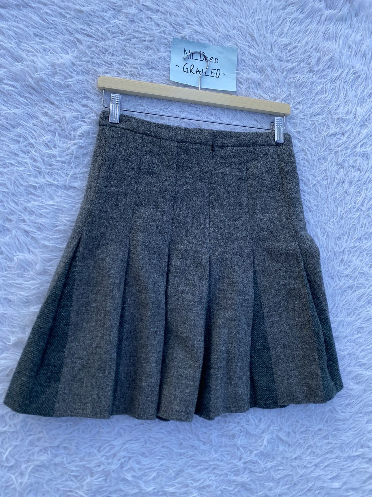 A.P.C. Rare Vintage A.P.C Wool Box Pleated Skirt Size 28" / US 6 / IT 42 - 3 Thumbnail
