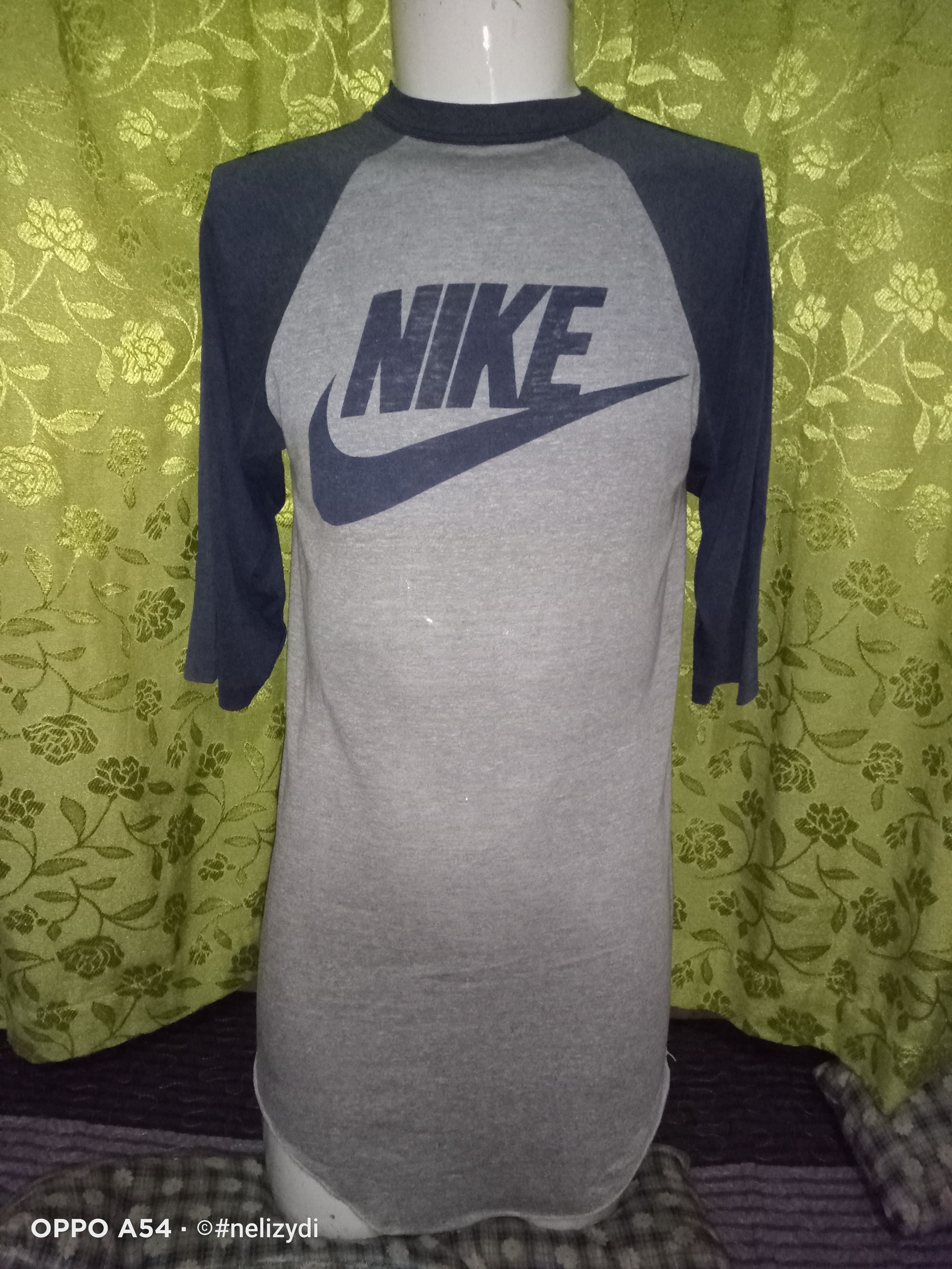 image of Nike Orange Tab 3 Quarter in Blue Grey, Men's (Size Medium)
