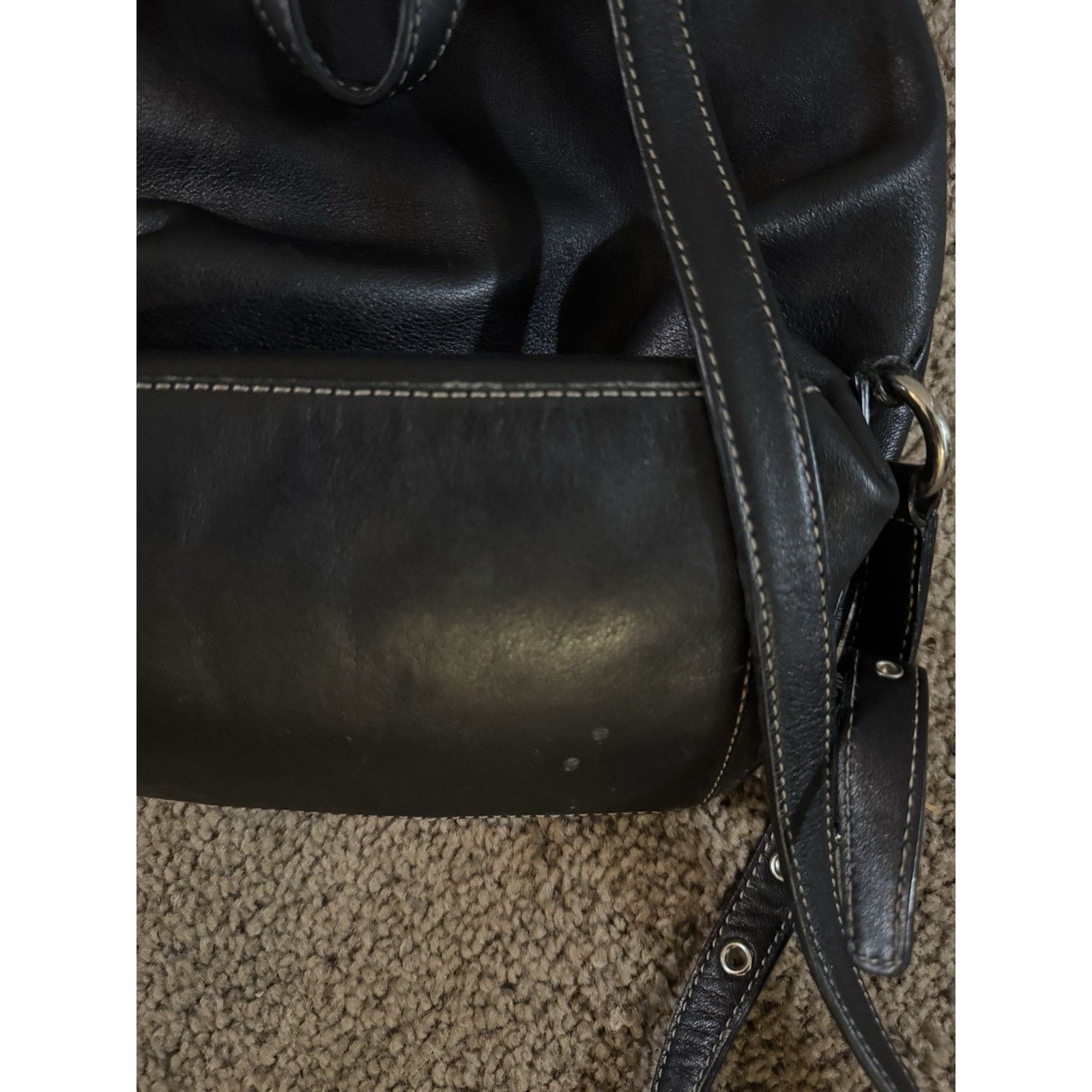 Coach Vintage Coach 9366 Leather Drawstring Backpack Purse Bag Size ONE SIZE - 5 Thumbnail