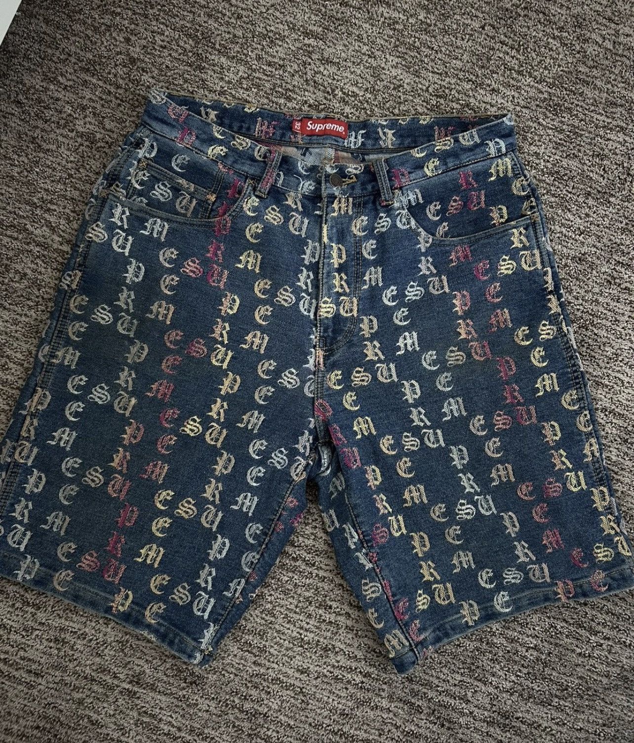 Supreme Gradient Jacquard Denim Short