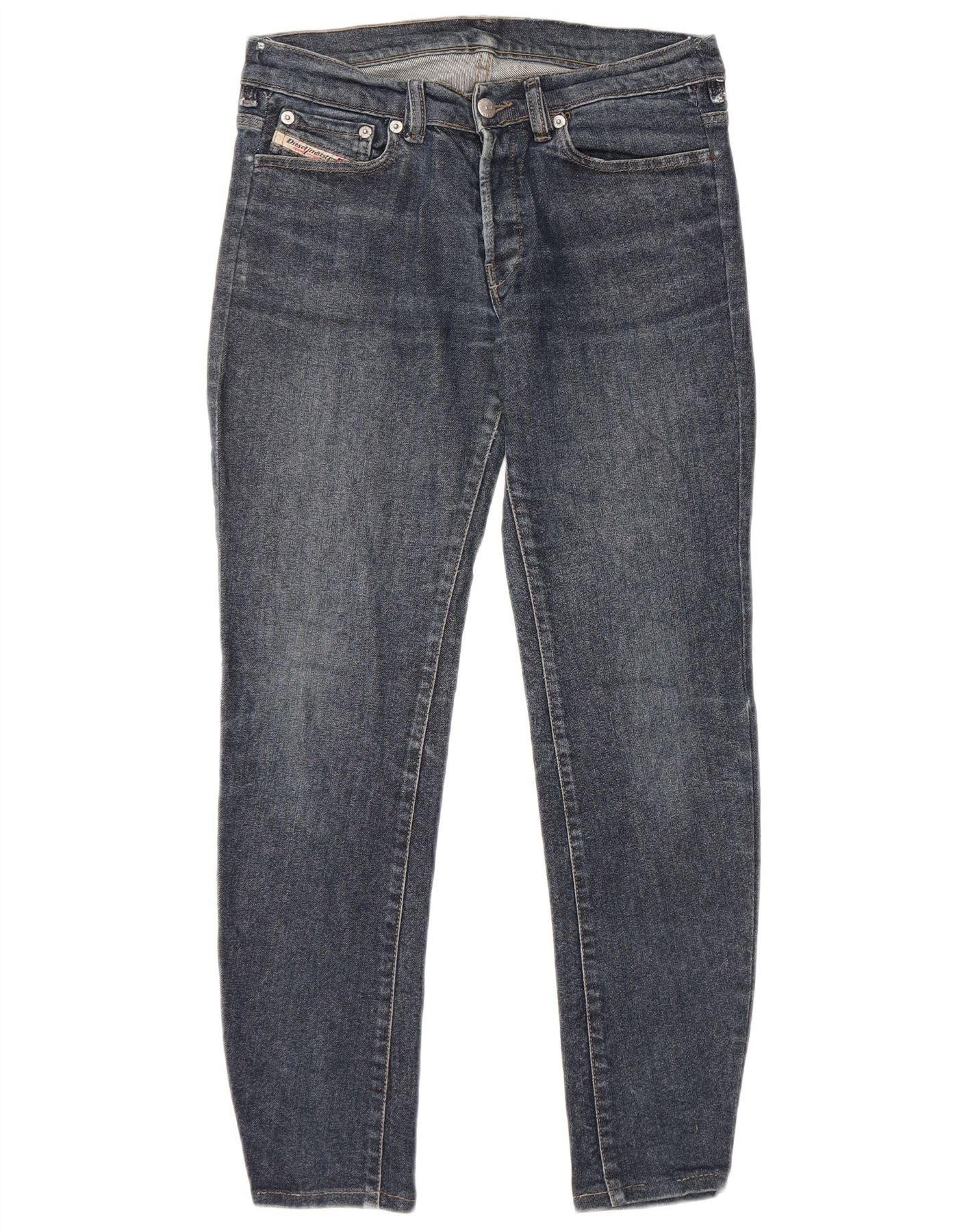 Diesel Womens Skinny Jeans W27 L26 Navy Blue Cotton Size 42" / US 20 - 1 Thumbnail