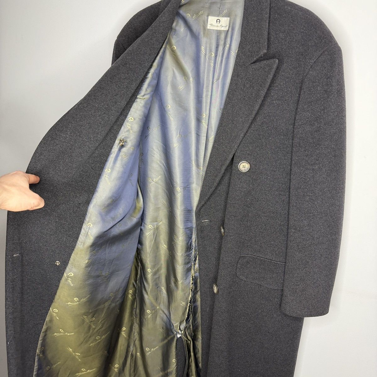 Etienne Aigner Vintage Etienne Aigner Trench Coat Double Breasted Wool Size US L / EU 52-54 / 3 - 12 Thumbnail