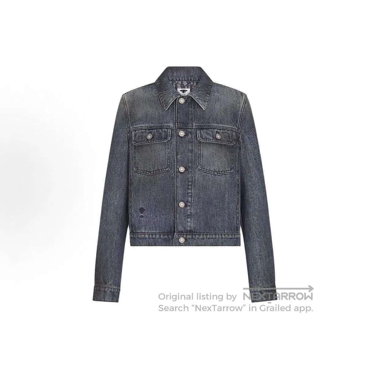 Dior CD25 Bee Logo Monogram Denim Jacket.
