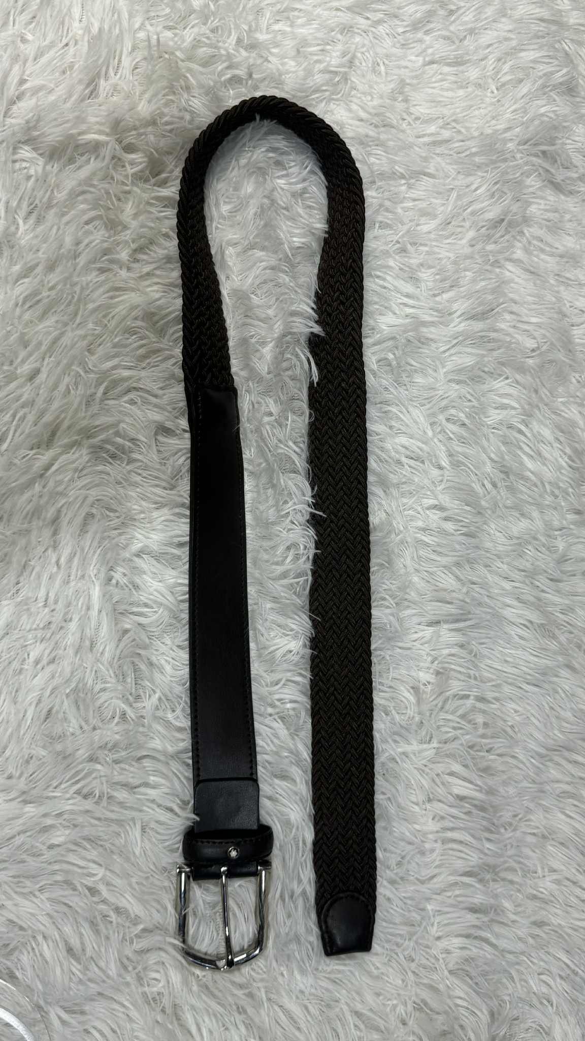 Montblanc Montblanc Genuine Leather Elastic Belt Men's Size 36 - 9 Thumbnail