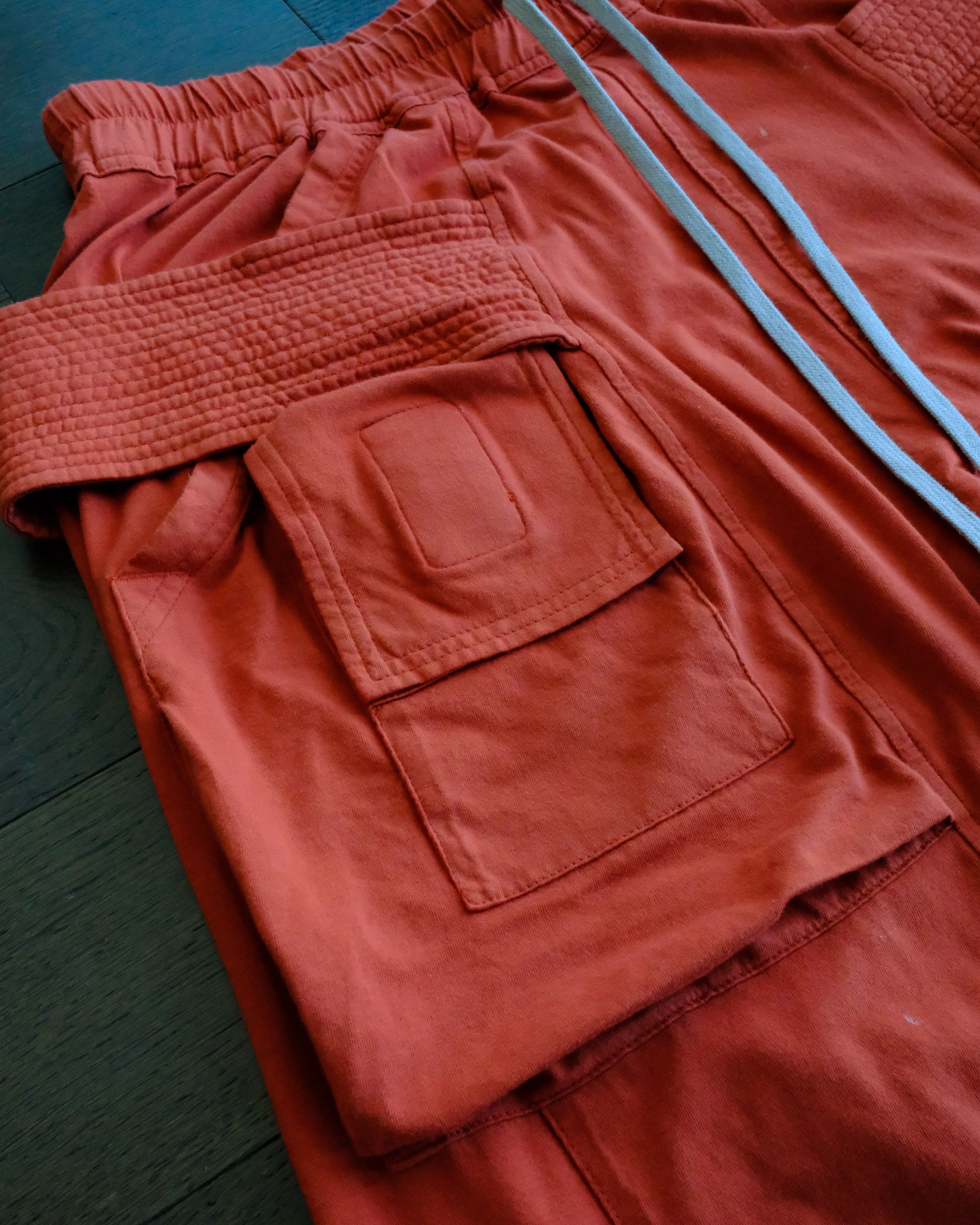 Rick Owens Rick Owens DRKSHDW Creatch Cargos Orange Size US 30 / EU 46 - 3 Thumbnail