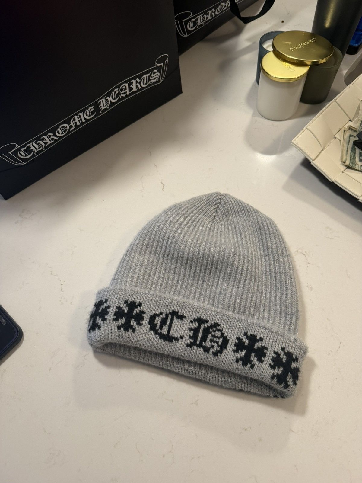 Chrome Hearts Chrome Hearts Cashmere big daddy beanie Size ONE SIZE - 1 Thumbnail