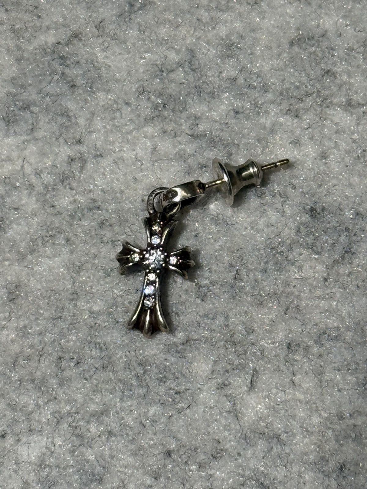 Chrome Hearts Chrome Hearts Diamond Babyfat Earring Silver Size ONE SIZE - 1 Thumbnail