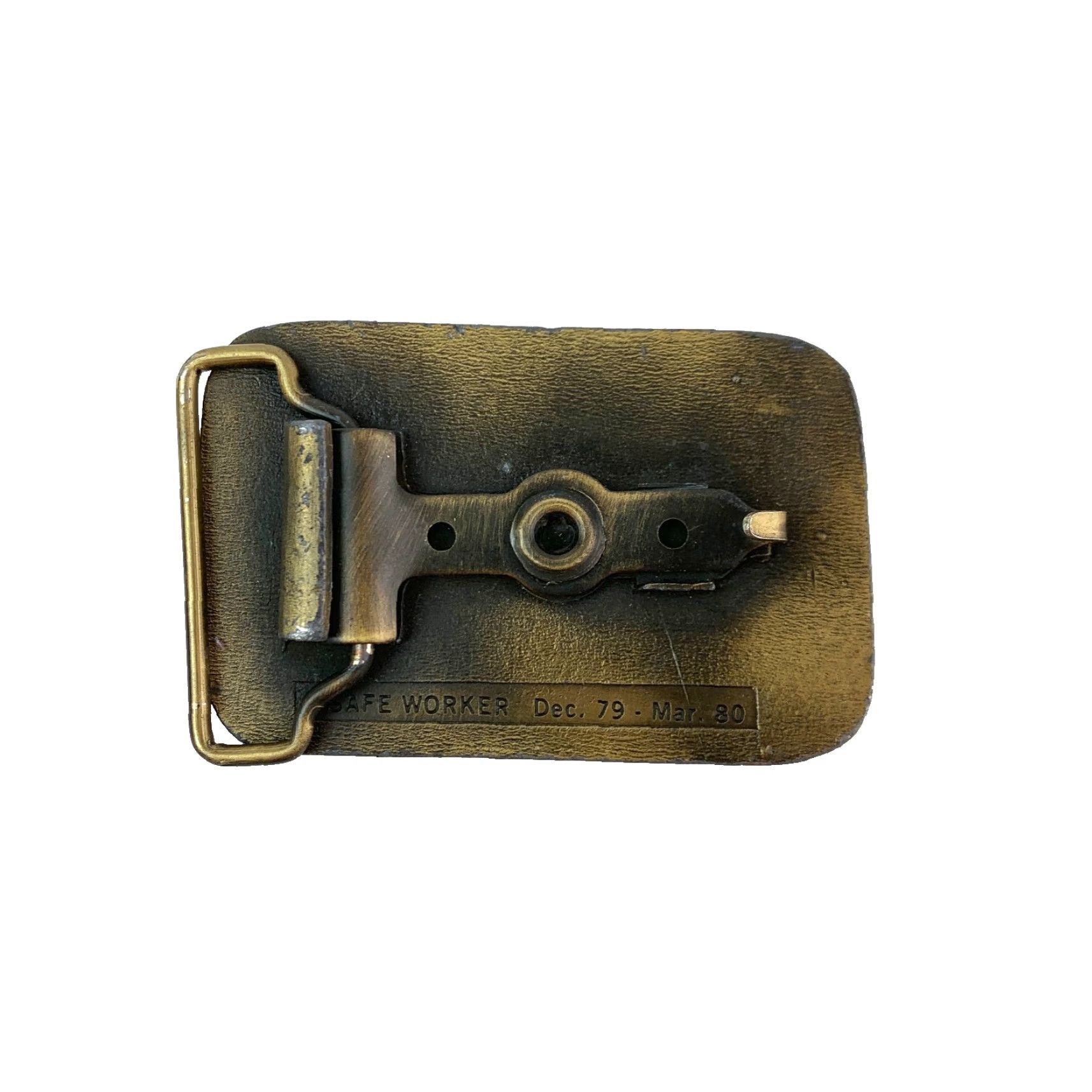 Vintage VINTAGE Pullman & Kellogg One Million Safe Manhours 1980 Metal Belt Buckle Men Belt Buckle Western Buckle Metal Size ONE SIZE - 5 Thumbnail