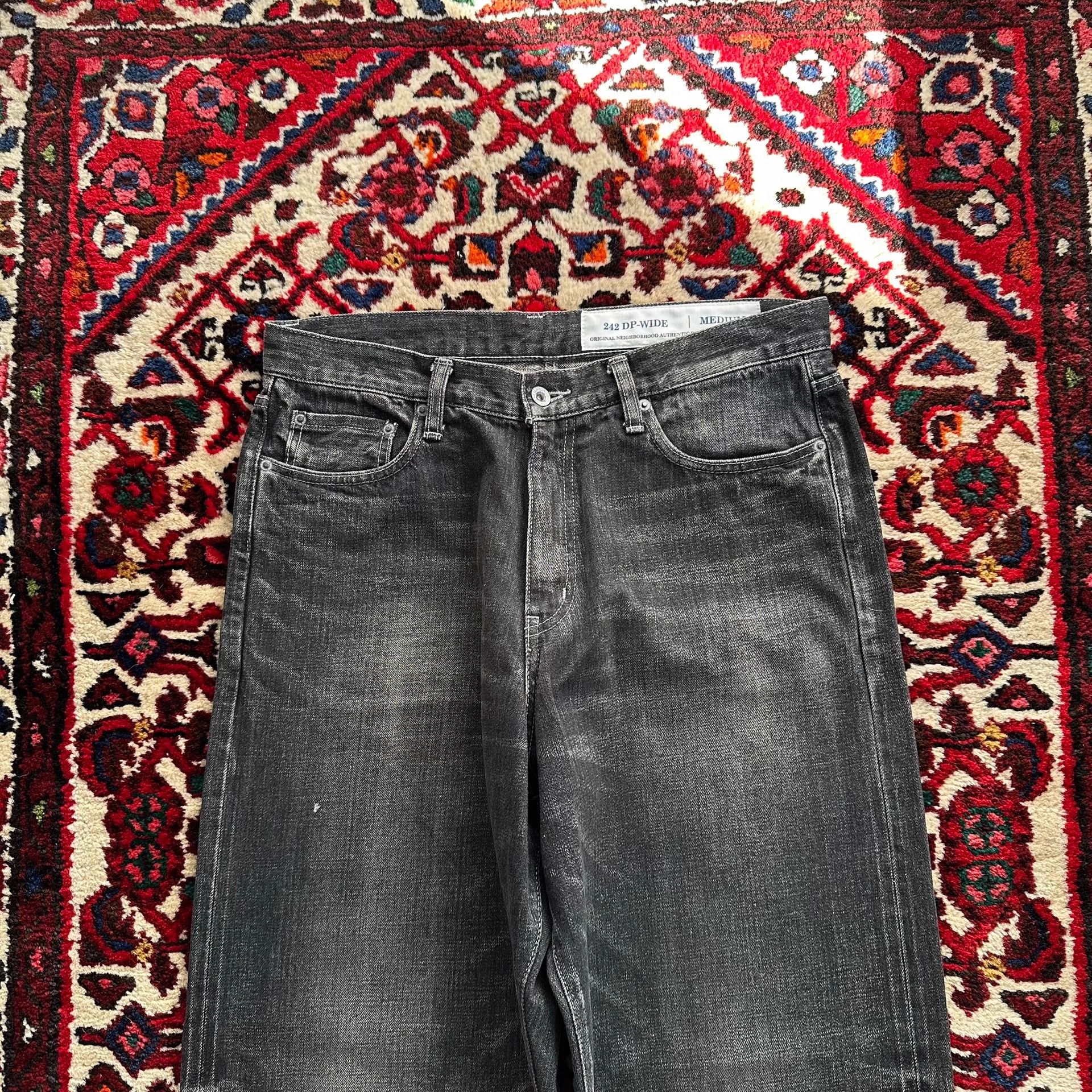 Neighborhood NEIGHBORHOOD 24AW DP WIDE Washed Black Denim Jeans M Size US 32 / EU 48 - 4 Thumbnail