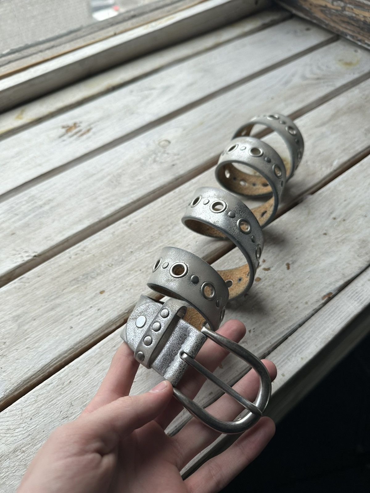 🚨Vintage Crazy Metal Belt Drip Japanese Hype bb Simon