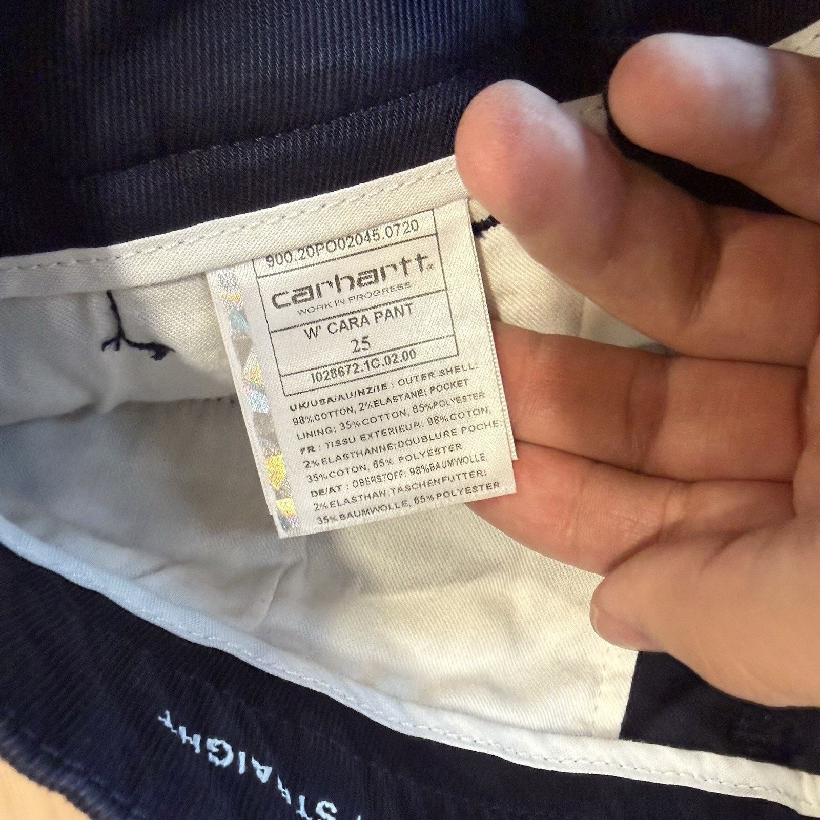 Carhartt Wip Carhartt WIP Cara Pants W 25 Blue High Waisted Straight Size 25" / US 0 / IT 36 - 6 Thumbnail