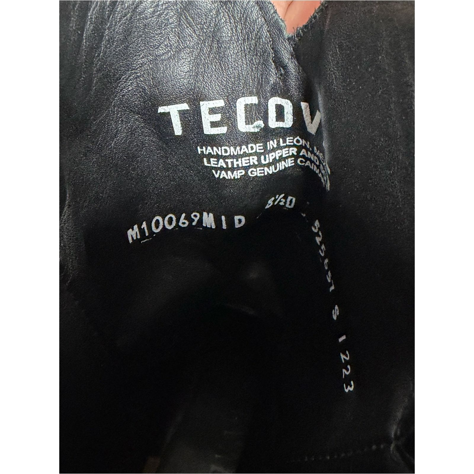 Tecovas Tecovas Midnight William Men's 8.5D Caiman Toe Cowboy Boots Size US 8.5 / EU 41-42 - 8 Thumbnail