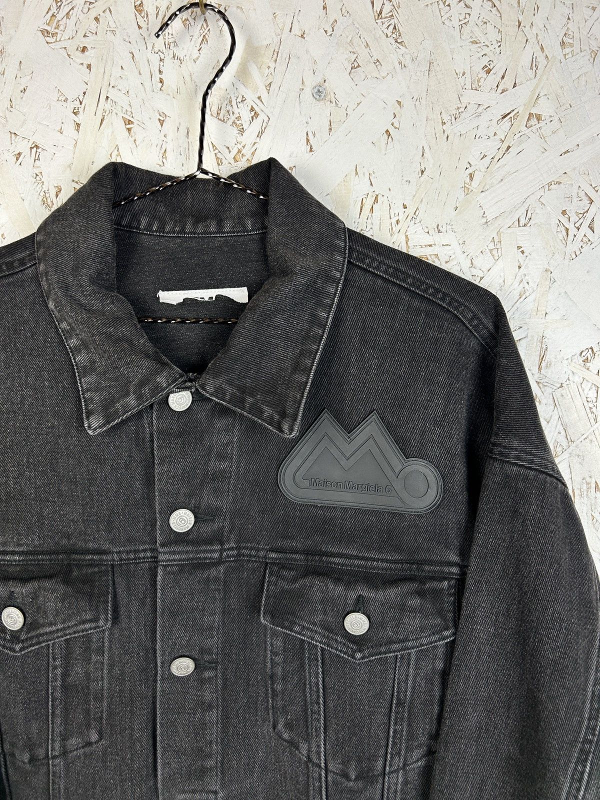 Maison Margiela Maison Margiela MM6 Black Cut Out Detail Denim Jacket 38 Size S / US 4 / IT 40 - 2 Thumbnail