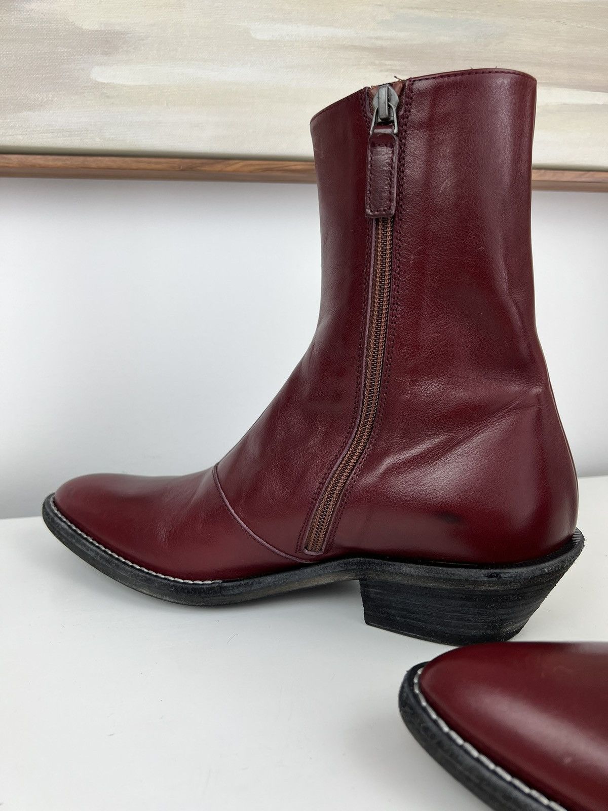 Haider Ackermann NEW Haider Ackermann RARE COLOR Ashkam Red Evening Boots 40 Size US 7 / EU 40 - 8 Thumbnail
